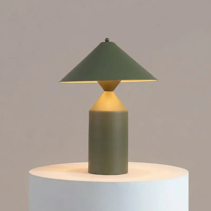 Fig Living Cone Casa Metal Table Lamp - Green media 1