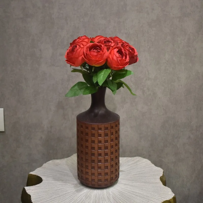 Eternal Roses Artificial Flower Bunch - Red media 1