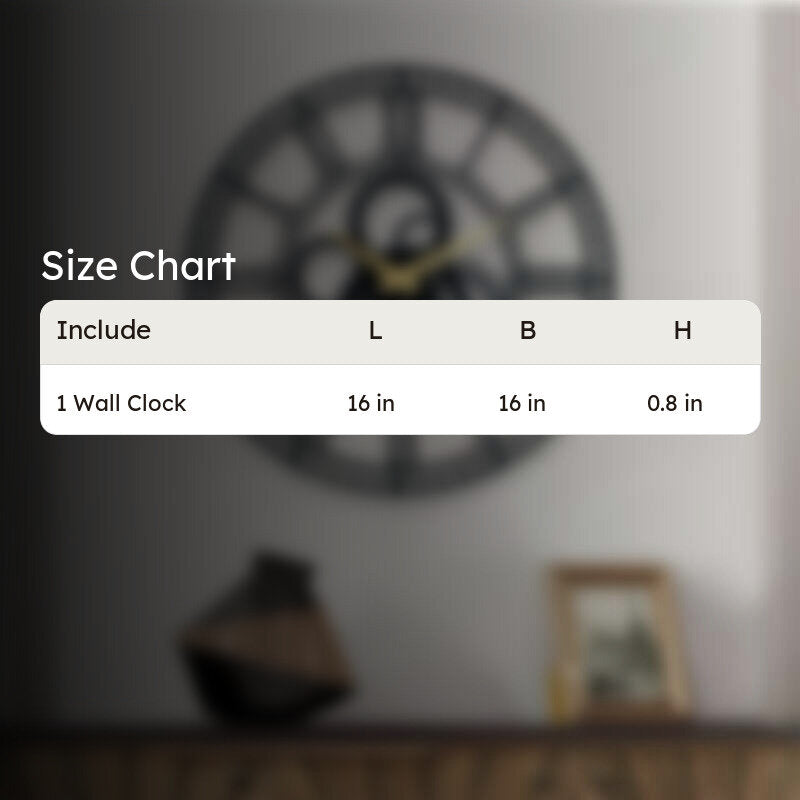 Rhythm Silent Wall Clock - Black media 8