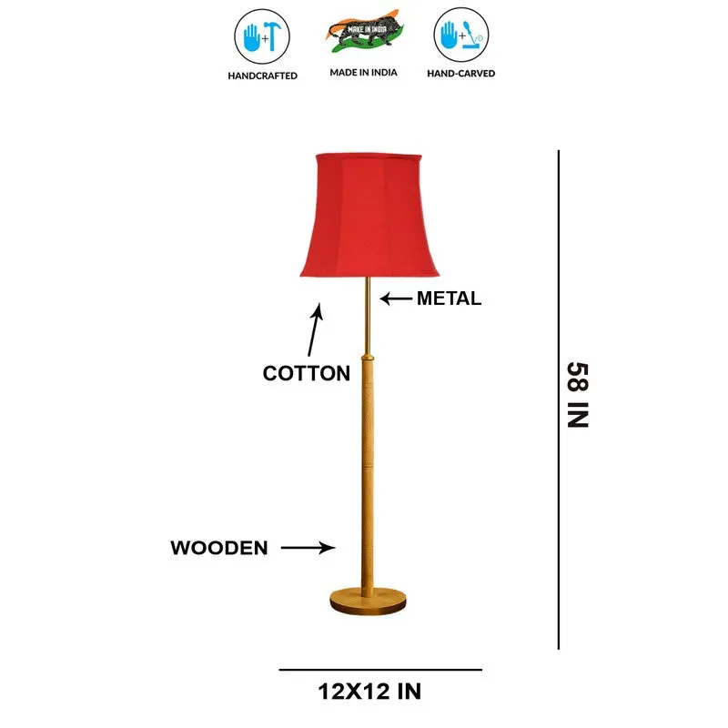 Horizon Beam Wooden Floor Lamp - Red media 8