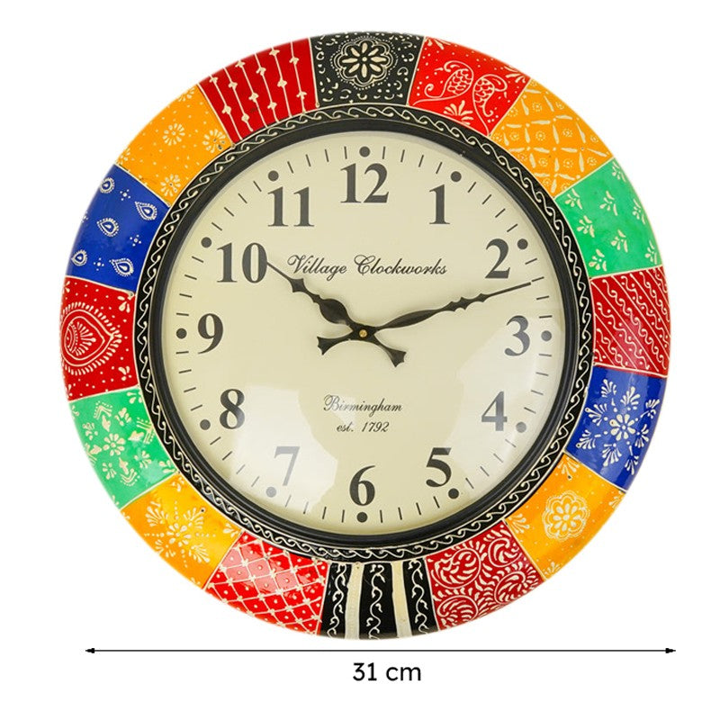 Timeless Tint Hand Painted Wooden Wall Clock media 6