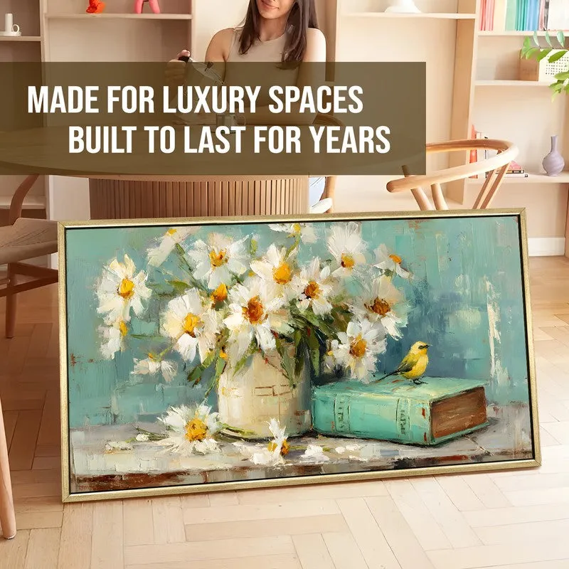 Gentle Perch Canvas Wall Painting With Frame media 5