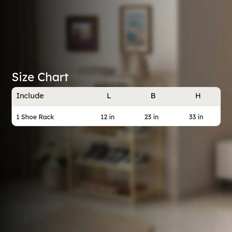 Utility Metal Shoe Rack - Gold media 7