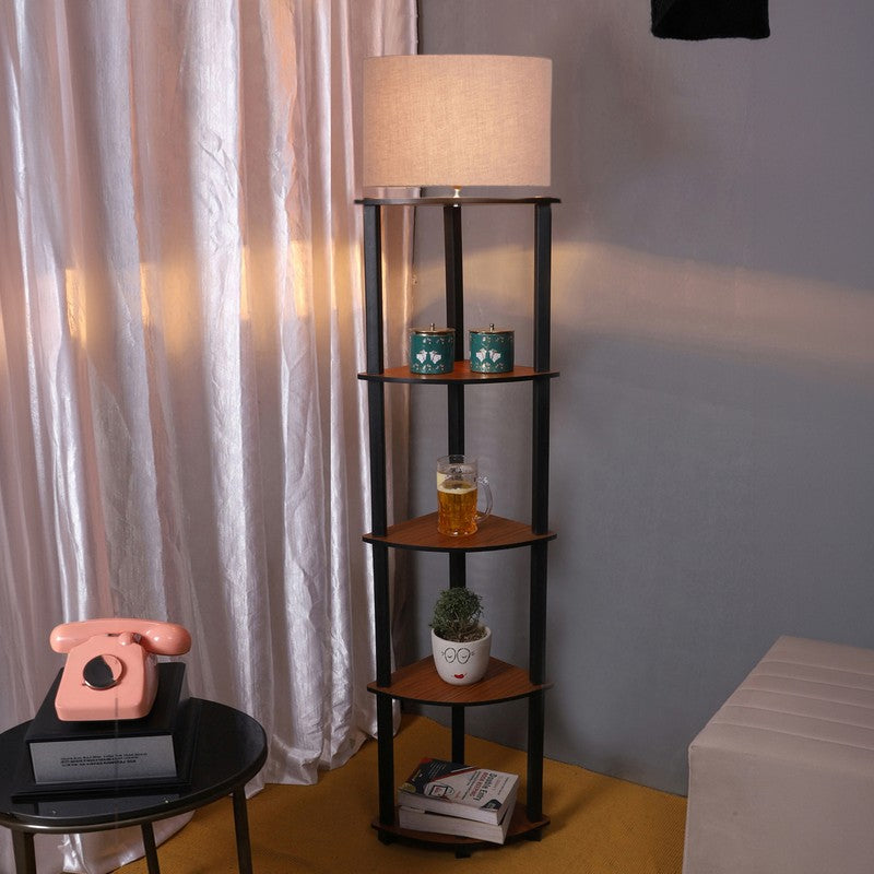 Cylindra Shimmer Floor Lamp (Grey)