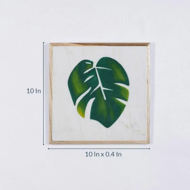 Leafy Art Hand Painted Marble Wall Accent media 5