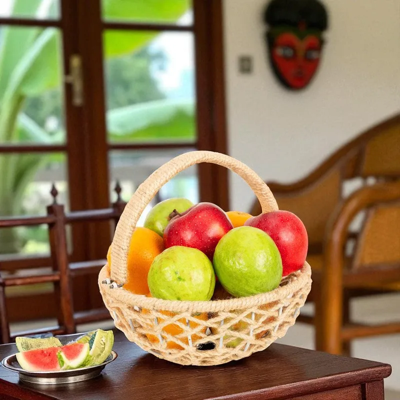 Fresh Nest (Jute,Metal) Fruit Basket media 1