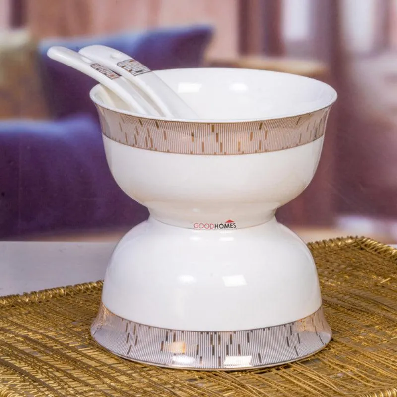 Calypo Serving Bowl With Spoon (280 ML) - Twelve Piece Set media 1