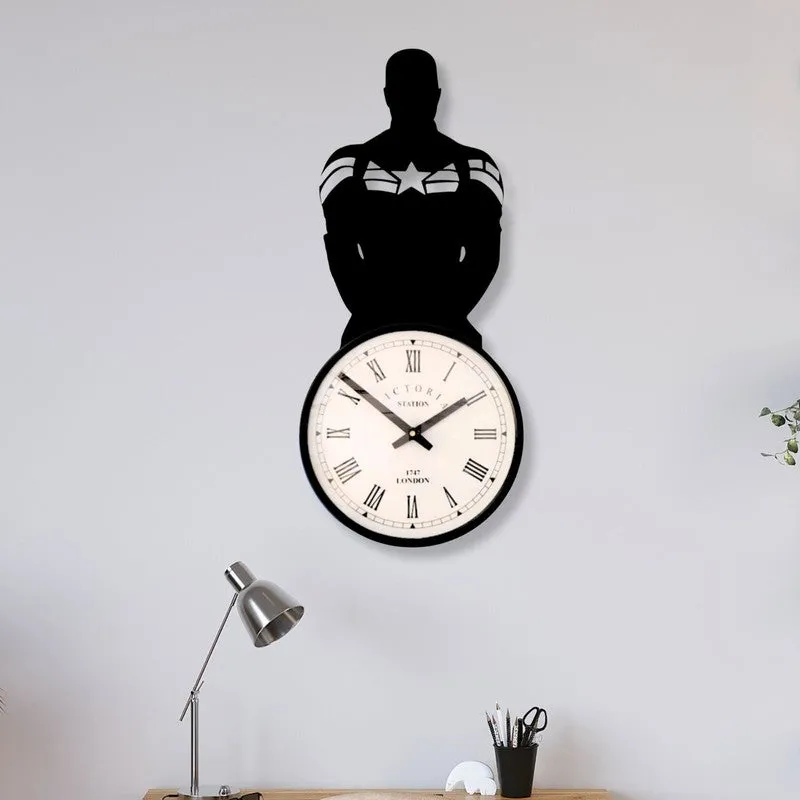 Classicdial Steel Analog Wall Clock - Black media 1