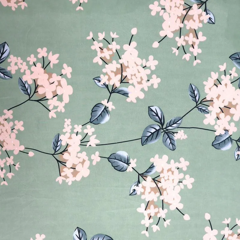 Chasmum Floral Microfiber Bedsheet - 110 GSM media 5