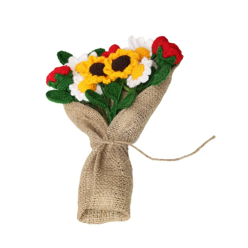 Crochet Handmade Tulip Bouquet (Yellow & Red) - Set of Eleven media 3