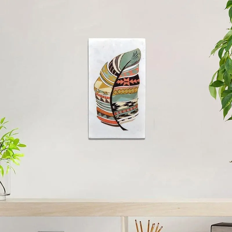 Feathery Fall Marble Wall Accent media 1
