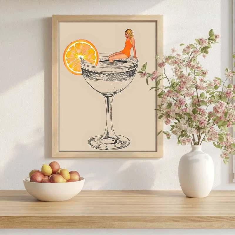 CocktailDive Archival Canvas Wall Art - Brown media 1