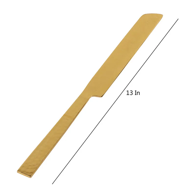 Velvessa Stainless Steel Cake Server Set (Gold) - Set Of Two media 5