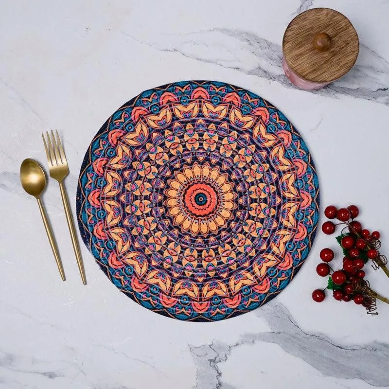 Mandala Heritage Jute Table Mat - Single Piece media 4