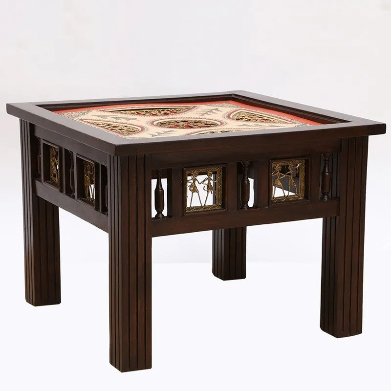 Zudra Teak Wood Side Table media 6