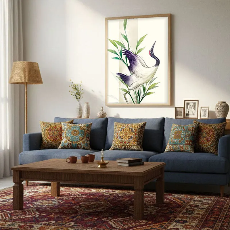 Feather & Foliage Botanical Archival Paper Wall Art - Natural Brown Frame media 4