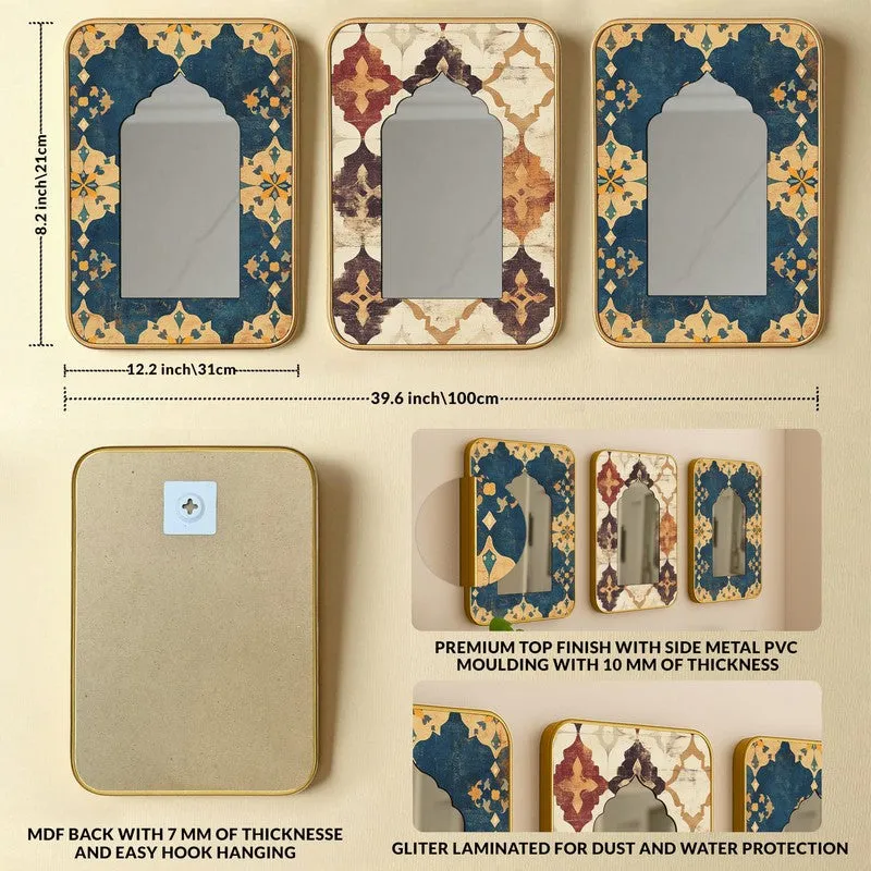 Meher Jharokha Wall Mirrors - Set Of Three media 6
