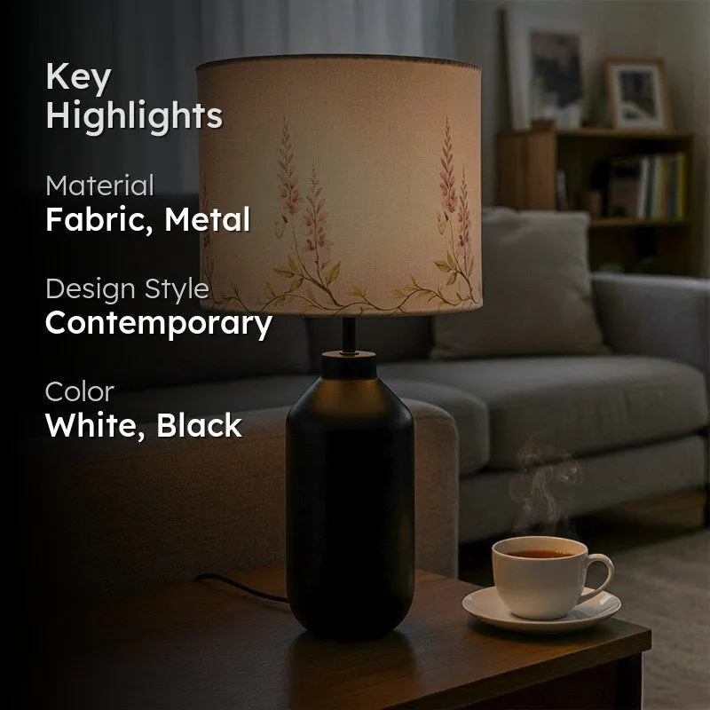 Lumero Accent Fabric Table Lamp - White media 2