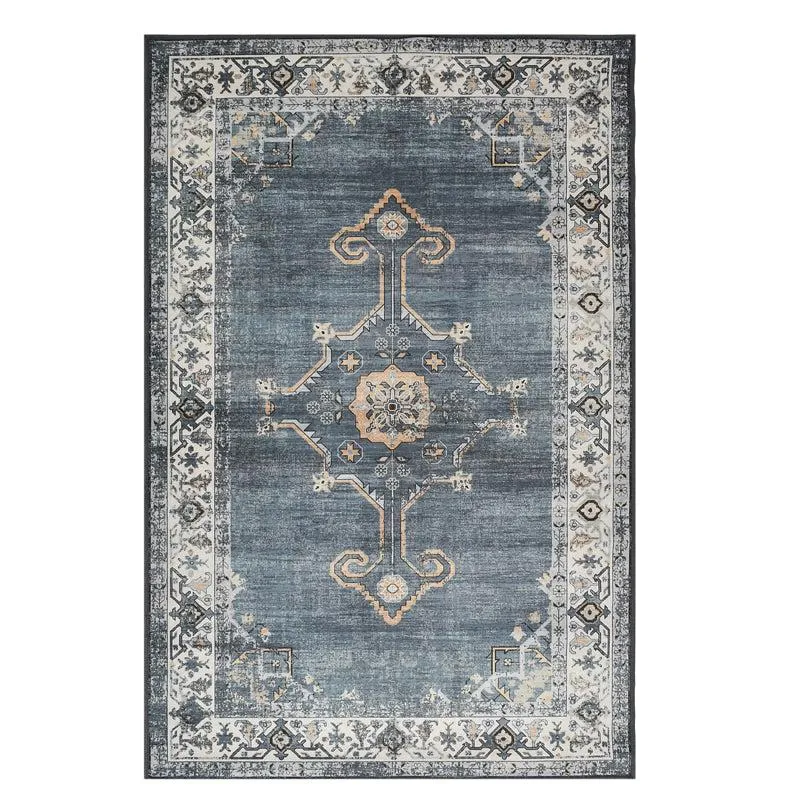 Seref Velvet Rectangle Anti-Skid Carpet media 1