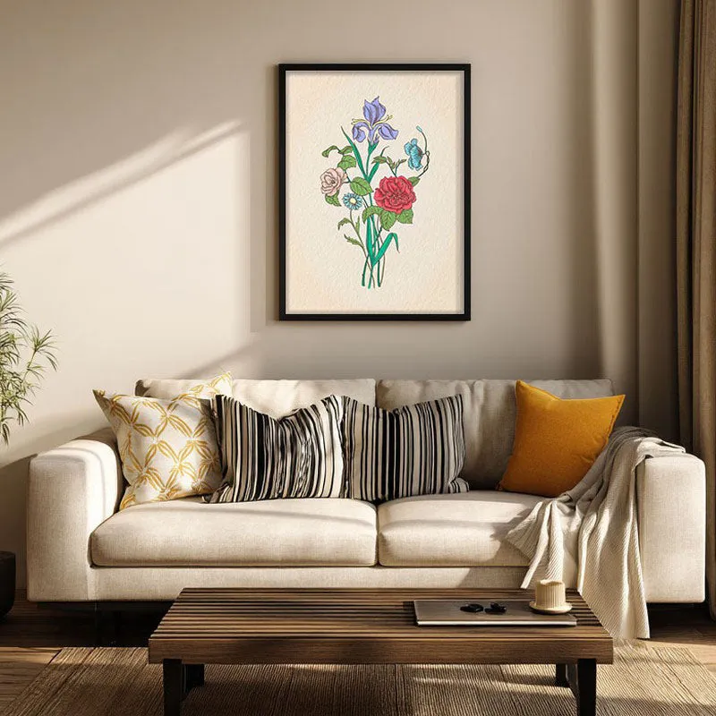 Garden Bliss Archival Paper Wall Art With Frame media 1