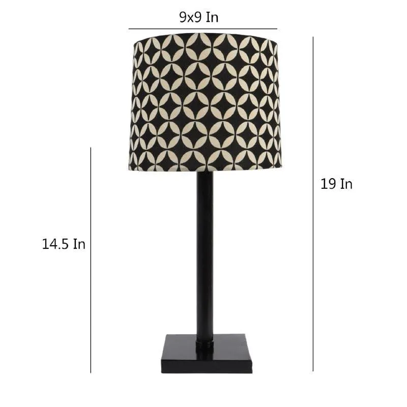 Tatania Monroe Fabric Table Lamp - Black,White media 5