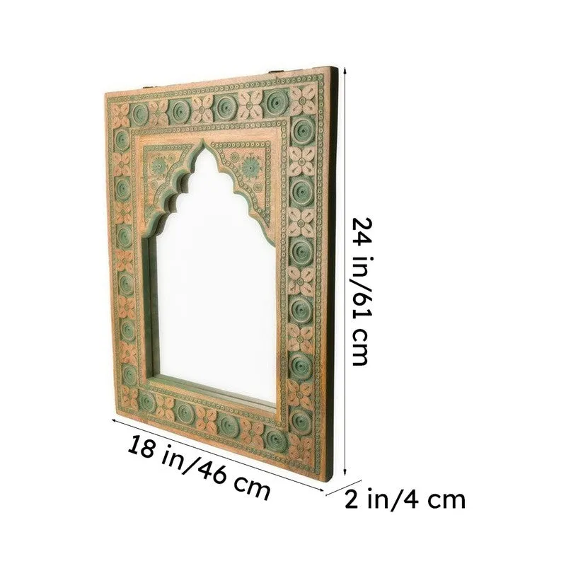 Aryza Premium Mango Wood Wall Mirror media 10
