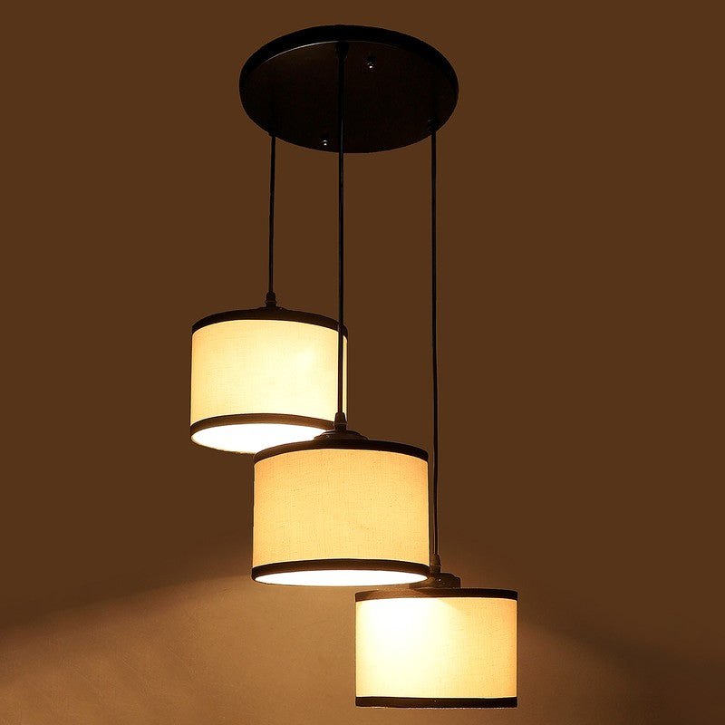 Lumera Drift Metal Ceiling Lamp - White & Black media 6