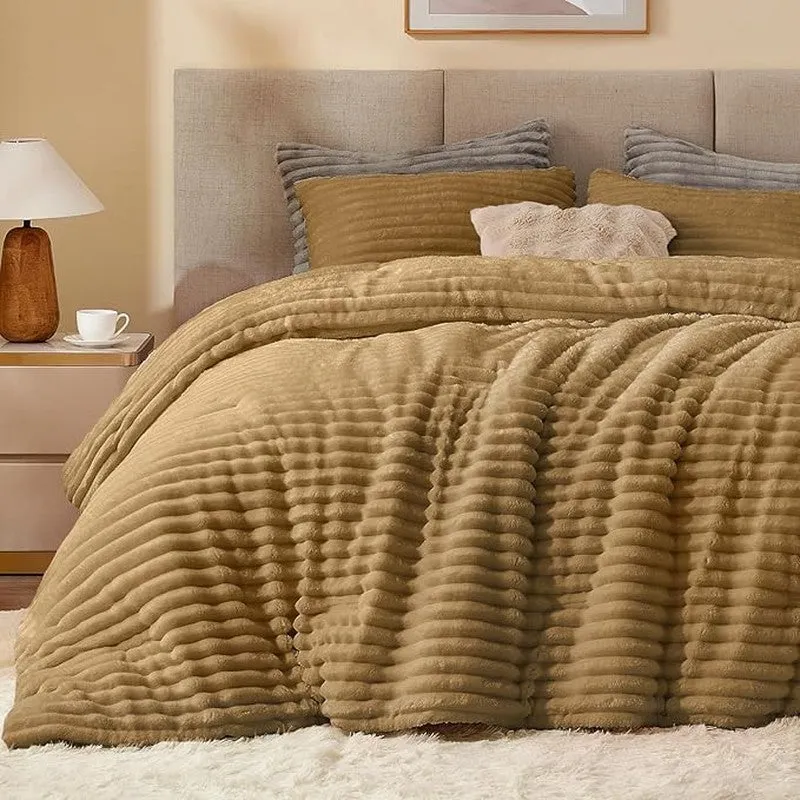Sleep Scape Faux Fabric Blanket (Brown)- 300 GSM media 4