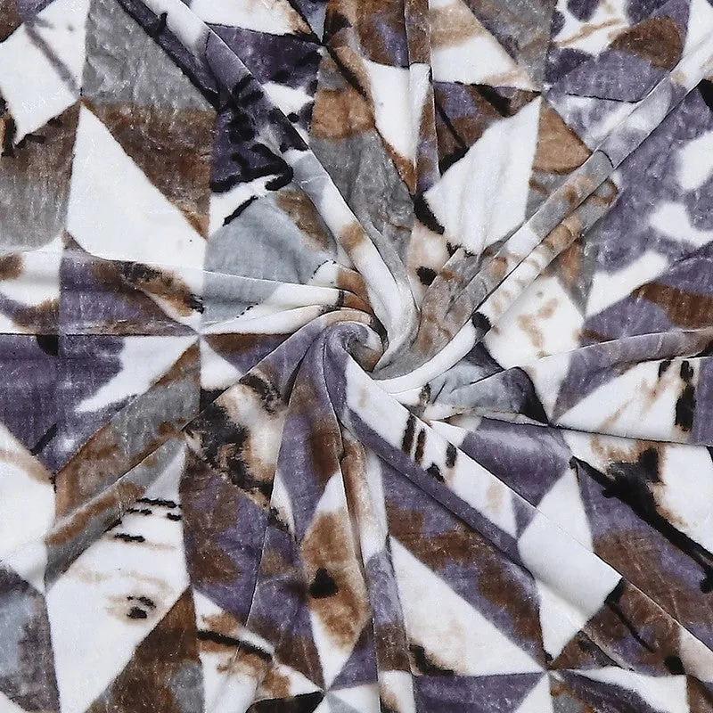 Monte Carlo Rustic Harmony Blanket (Grey,White)- 550 GSM media 7