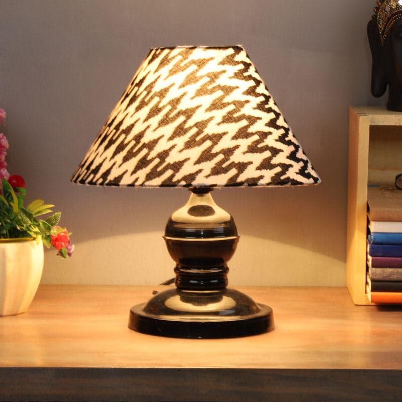 Chevronic Avalon Fabric Table Lamp - Black,White