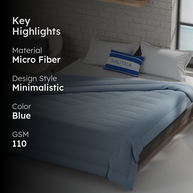 Nautica Ciel Luxe Comforter (Light Blue) - 110 GSM media 2