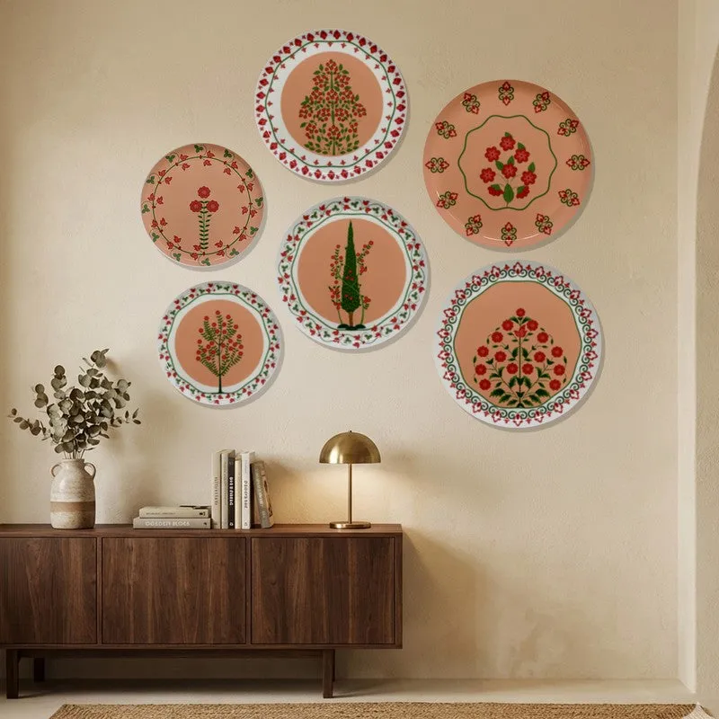 Vintage Floral Luxe Metal Wall Plates - Set Of Six media 3