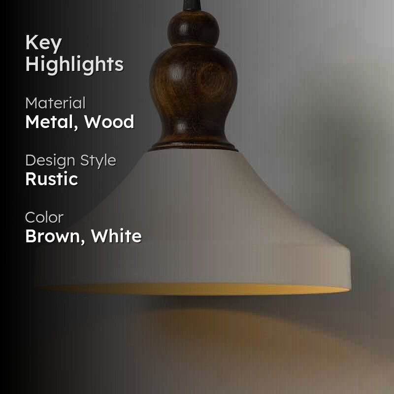 Frustum Metal Ceiling Lamp - White media 2