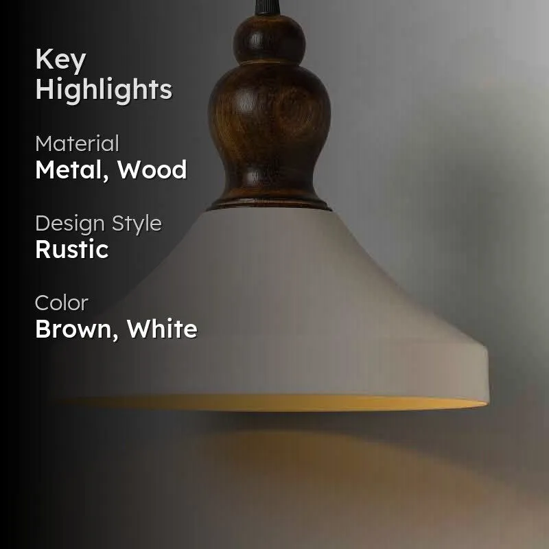 Frustum Metal Ceiling Lamp - White media 2