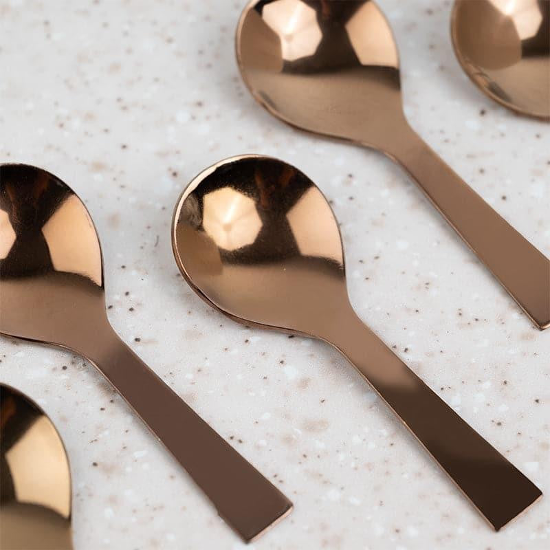 Umava Premium Gold Stainless Steel Masala Spoon Set of 6 image 5