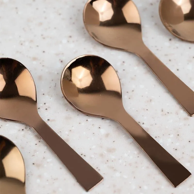 Umava Premium Gold Stainless Steel Masala Spoon Set of 6 media 5