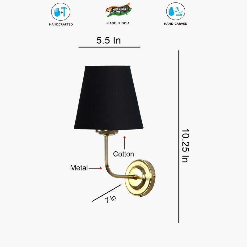Lumoire Cone Metal Wall Lamp - Gold,Black media 8