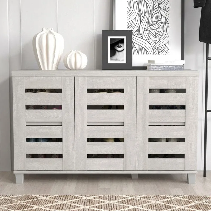 Smart Metal Shoe Rack - White media 5