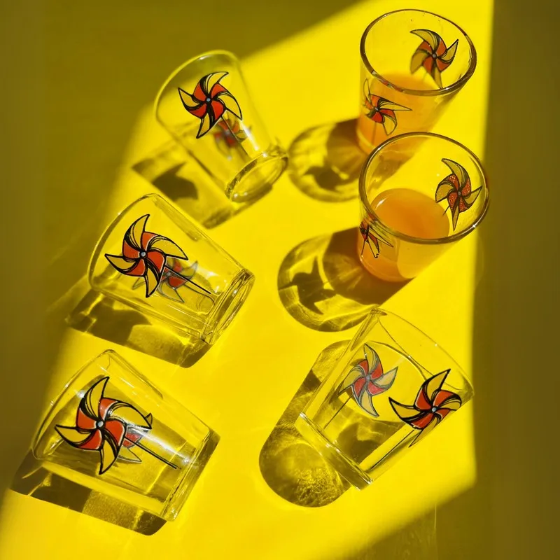 Joynel Carnival Print Shot Glasses (30 mL Each) - Set Of Six - 4