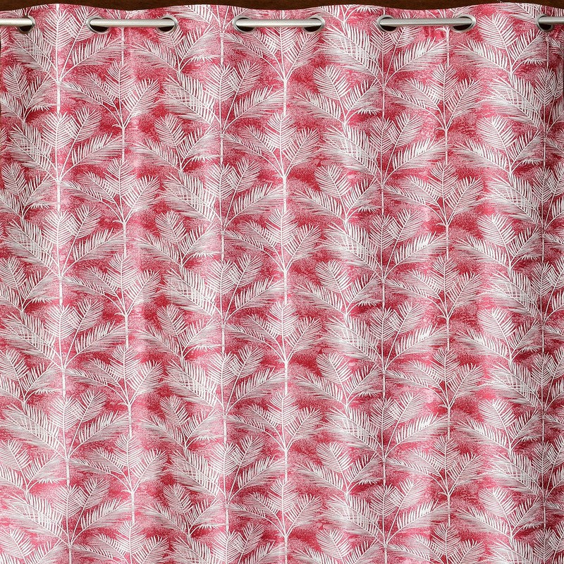 PureShade Printed Curtains (Maroon) - Set Of Two media 4