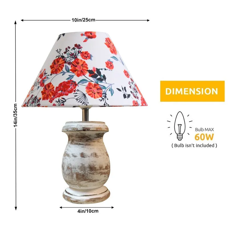 PetalHarmony Wooden Table Lamp media 7