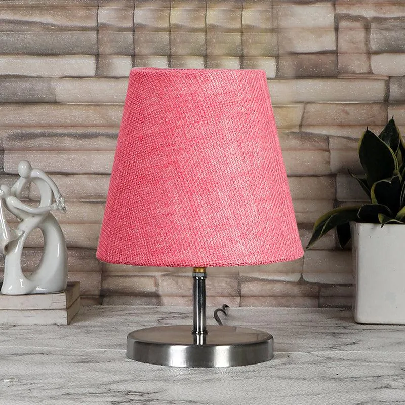 Vidro Jute Table Lamp - Pink,Silver media 1