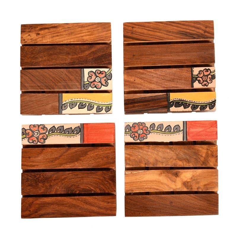 Akshata Wooden Coaster - Set Of Four media 4