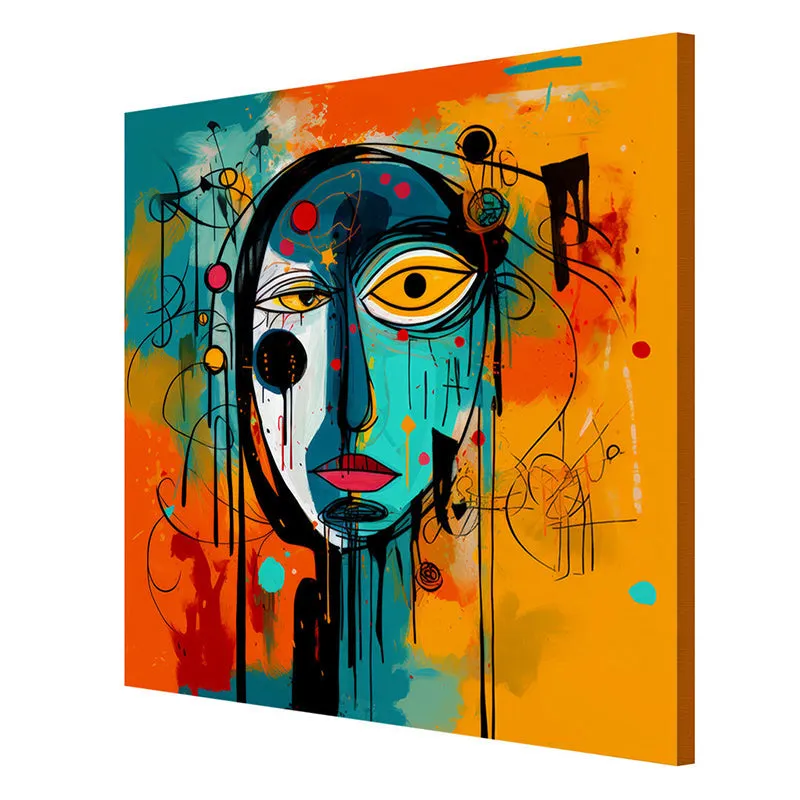 Woman Abstract Poly Canvas Wall Painting media 6