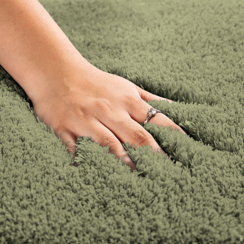 Vegas Luxe Micro Fiber Runner Rug - Green media 4