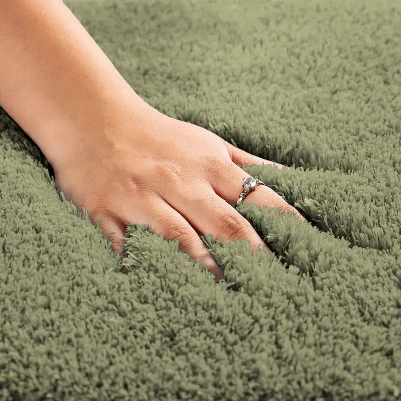 Vegas Luxe Micro Fiber Runner Rug - Green media 4
