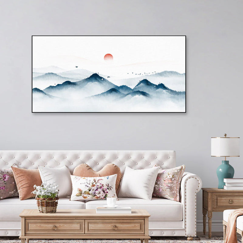 Sunrise Peaks Canvas Wall Painting
