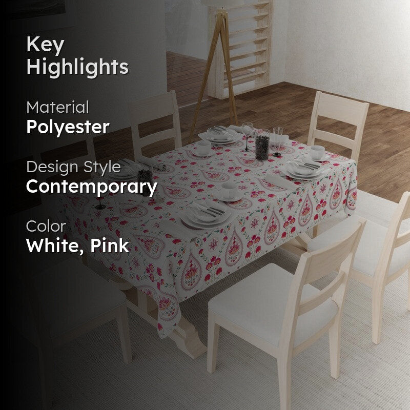Urban Space Pink Bloom Table Cover media 2