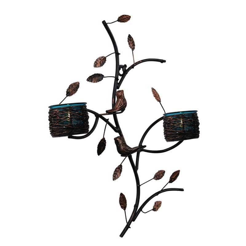 Patra Bird Branch Metal Candle Holder Wall Accent media 3