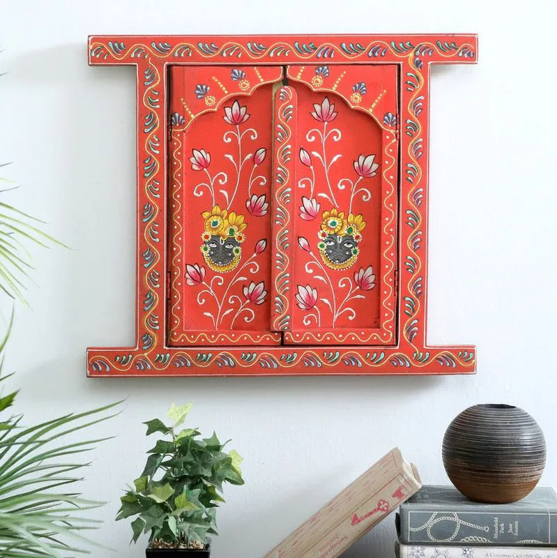 Wooden Jharokha Wooden Frame Wall Accents media 1